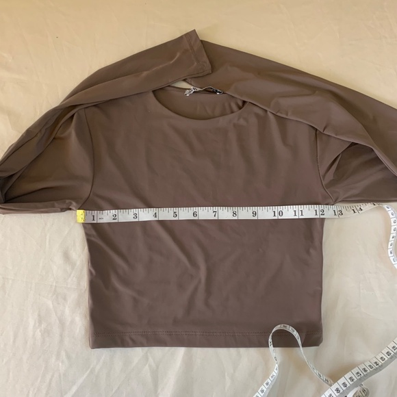 Zara Size Small Muted Brown Taupe Crop Top - Excellent Used Condition! - Picture 9 of 10